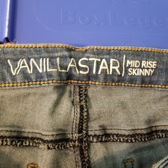 Vanilla Star distressed jeans, sz 11 - Picture 3 of 7